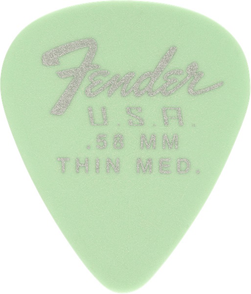 Levně Fender 351 Dura-Tone Picks 0.58 Surf Green