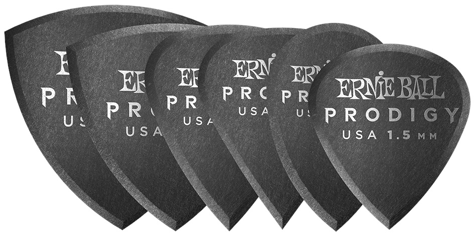 Levně Ernie Ball Prodigy Picks 1.5 Black Multipack