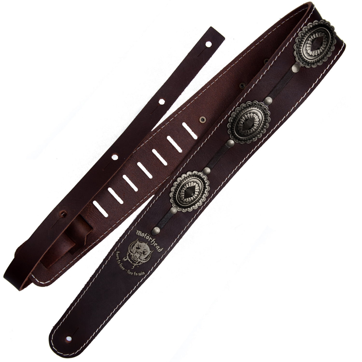 Levně Richter Motörhead Concho Strap Brown/Old Silver