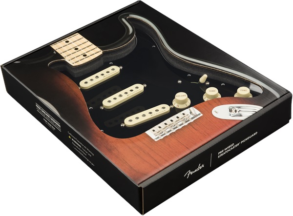 Fender Pre-Wired Pickguard, Strat SSS V NSLS BWB (obrázek 3)
