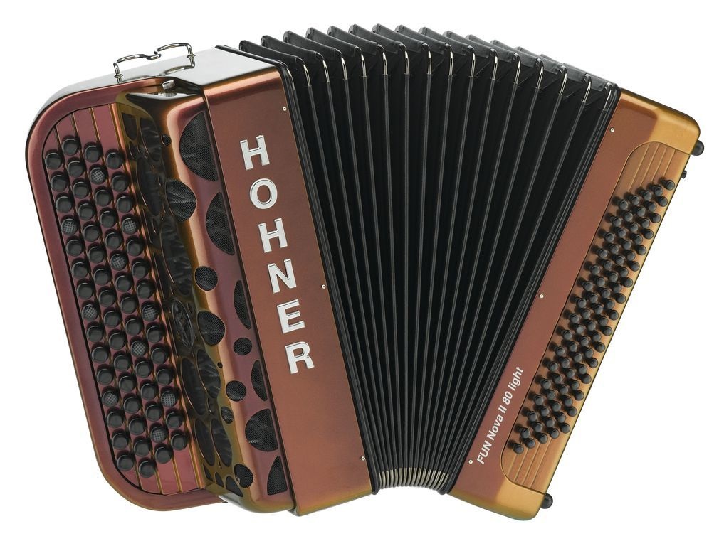 Levně Hohner Fun Nova II 80 light, red to gold, B-stepped