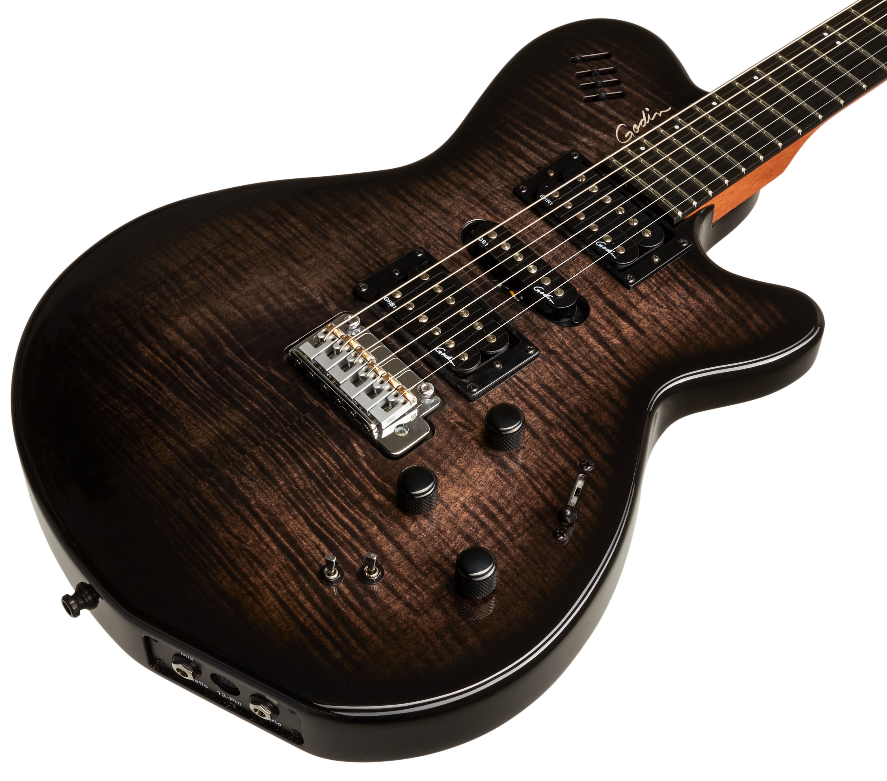 Godin xtSA Trans Black Flame (obrázek 3)