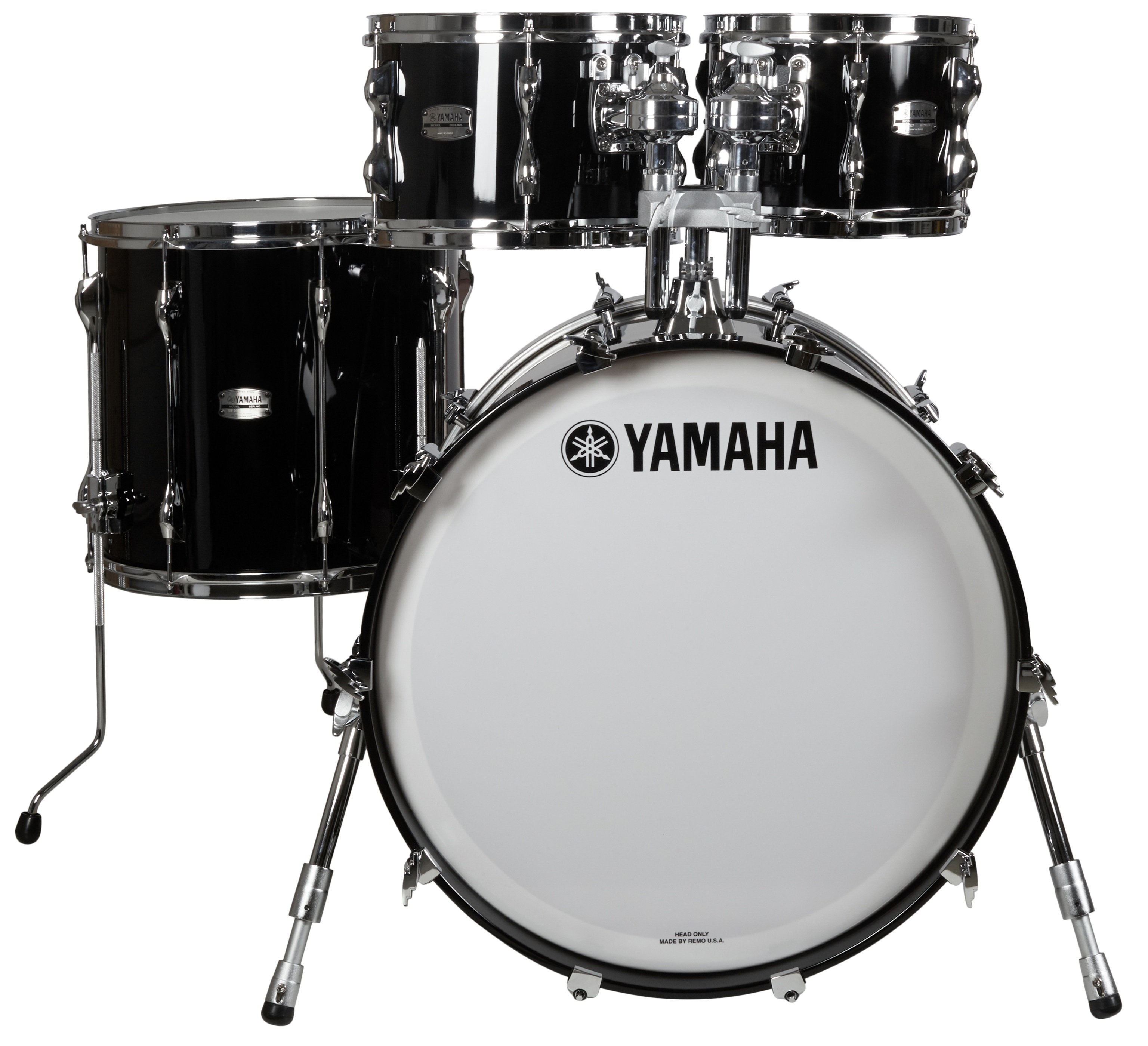 Levně Yamaha Recording Custom Solid Black Fusion Set