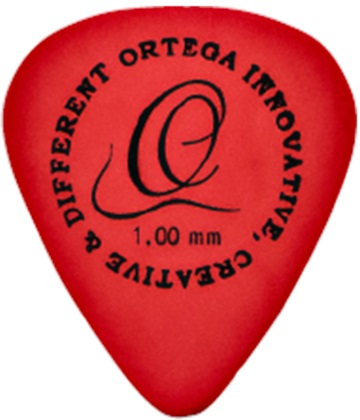 Levně Ortega OGPST12-100 S-Tech Delrin Picks 1.00 mm Red