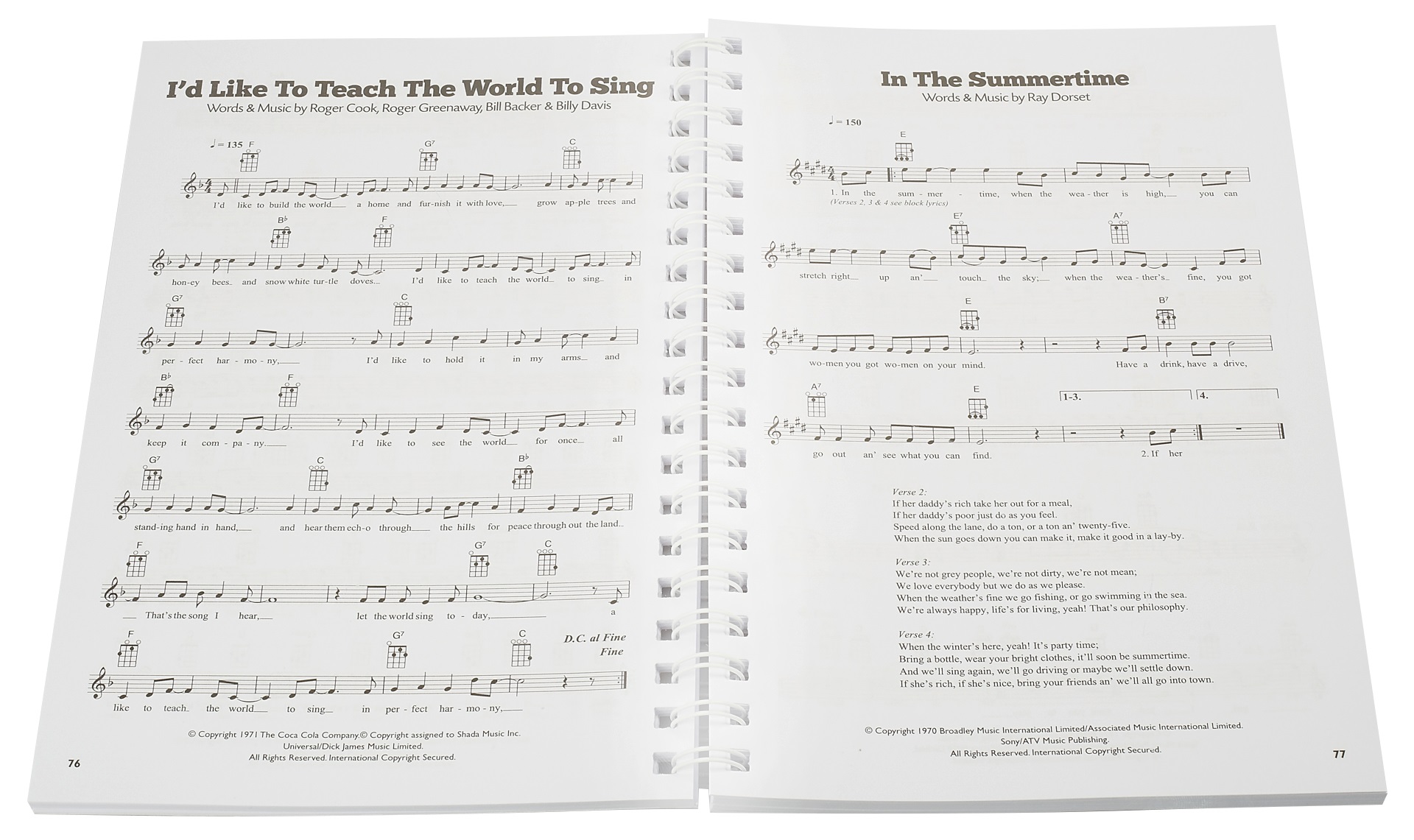 MS 101 Hits For Ukulele (Blue Book) (obrázek 4)