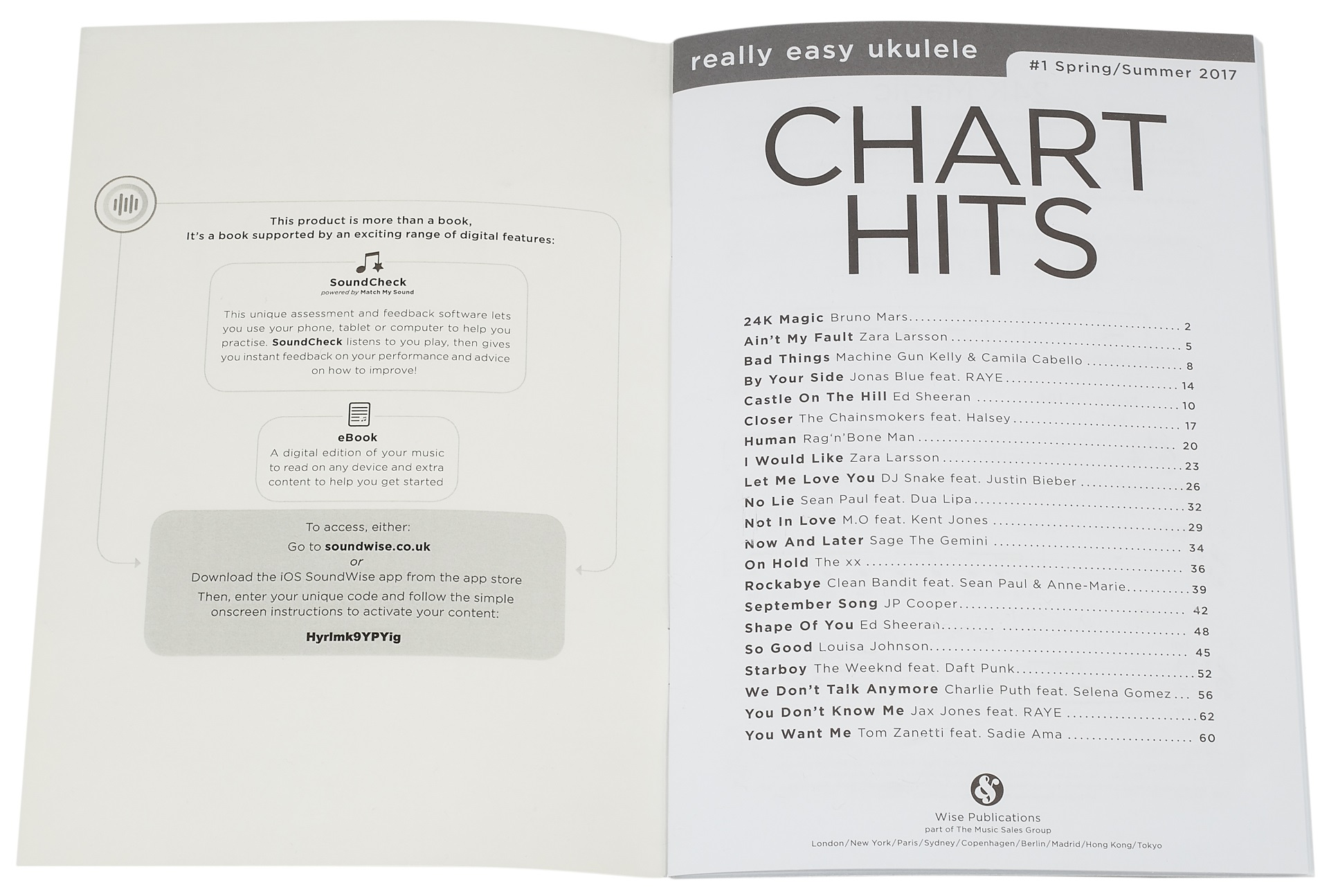 MS Really Easy Ukulele: Chart Hits - #1 Spring/Summer 2017 (obrázek 4)