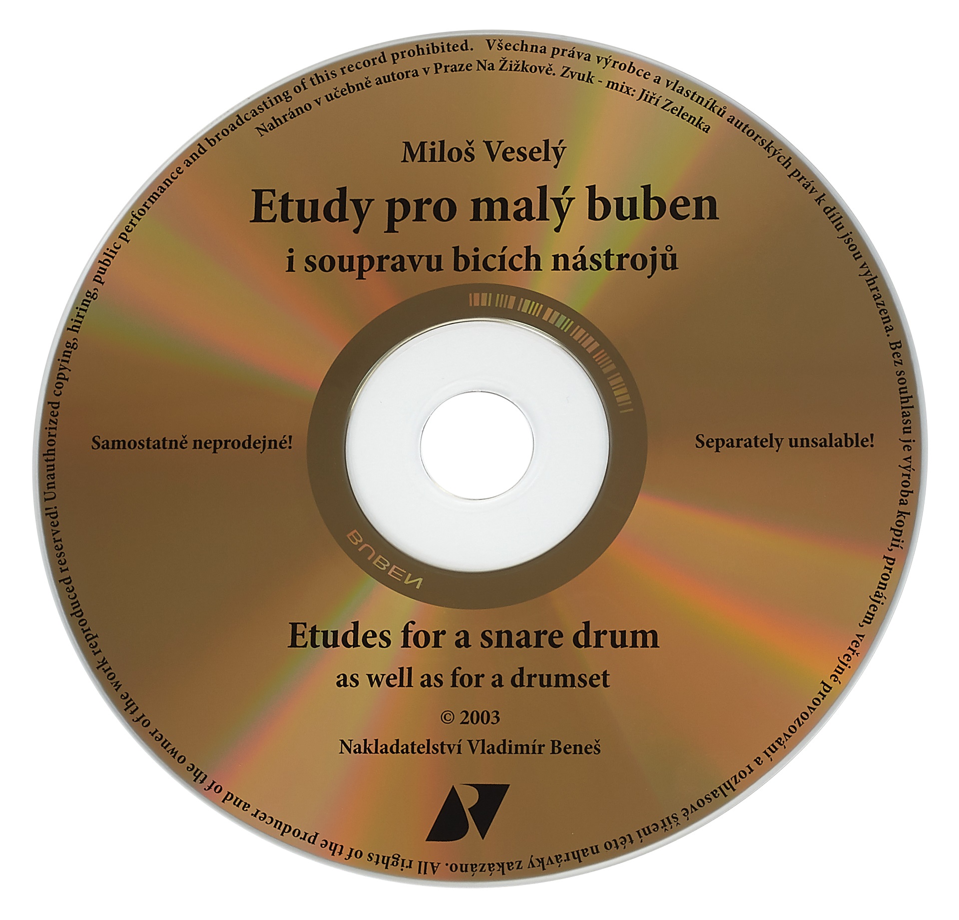 KN Etudy pro malý buben i soupravu bicích nástrojů - kniha s CD - Milo (obrázek 4)