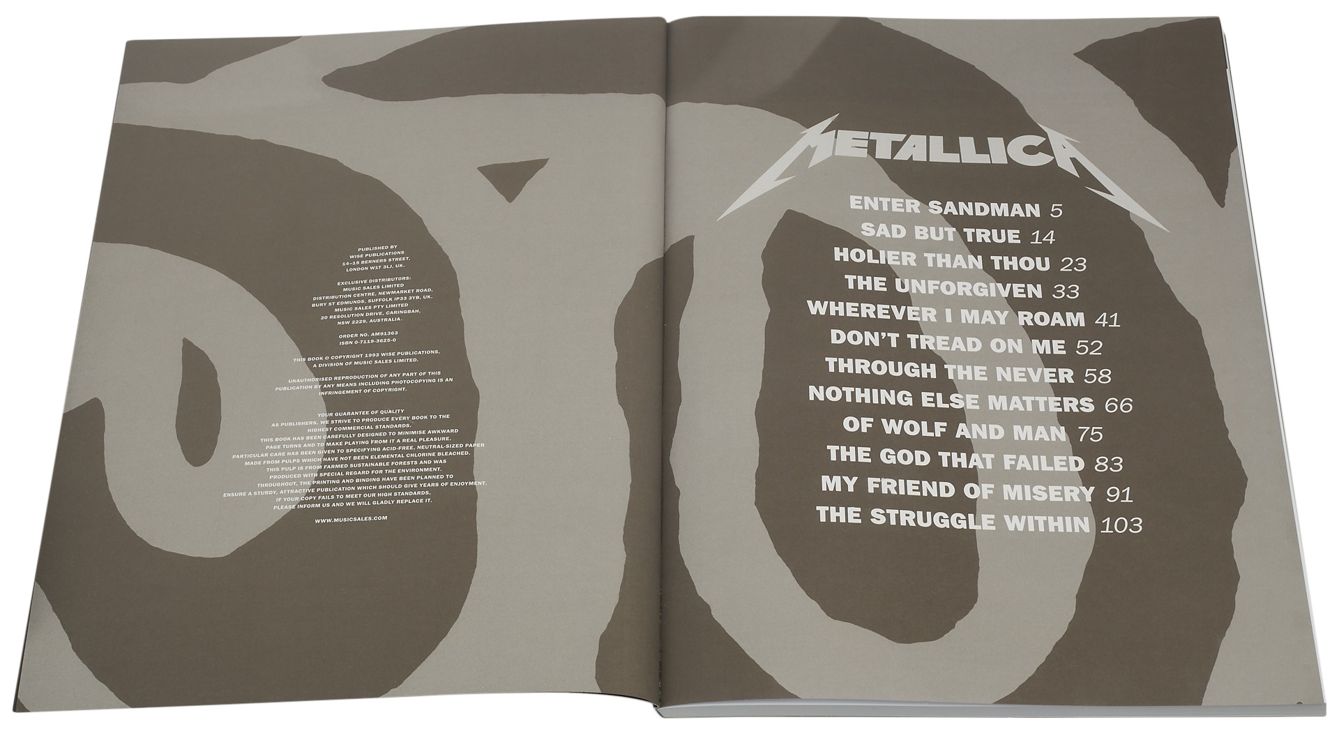 MS Metallica: The Black Album (TAB) (obrázek 4)