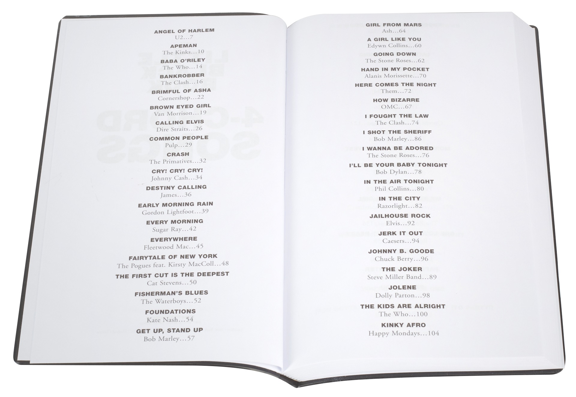 MS The Little Black Book of 4-Chord Songs (obrázek 3)