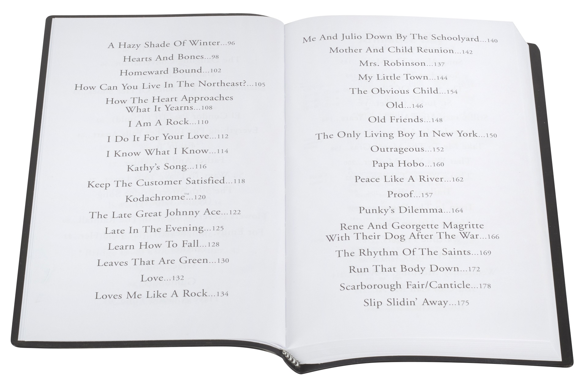 MS The Little Black Songbook: Paul Simon (obrázek 4)