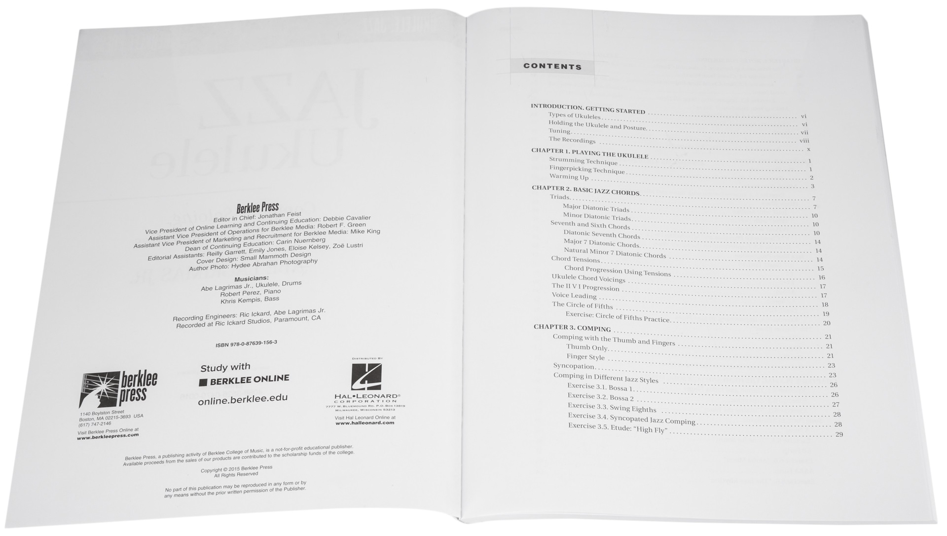 MS Jazz Ukulele: Comping, Soloing, Chord Melodies (Berklee Guide) (obrázek 4)