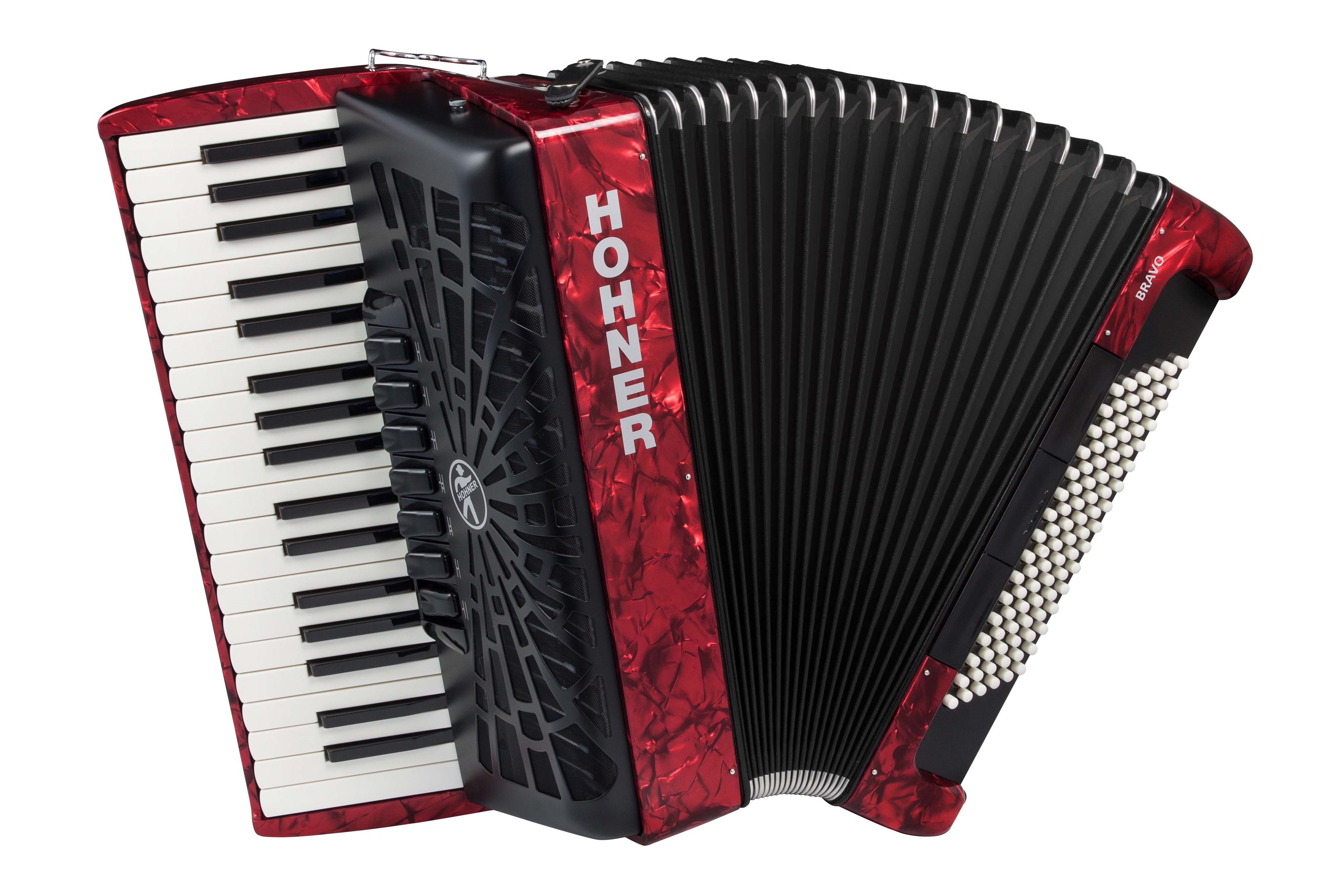 Levně Hohner Bravo III 96 red (SilentKey)