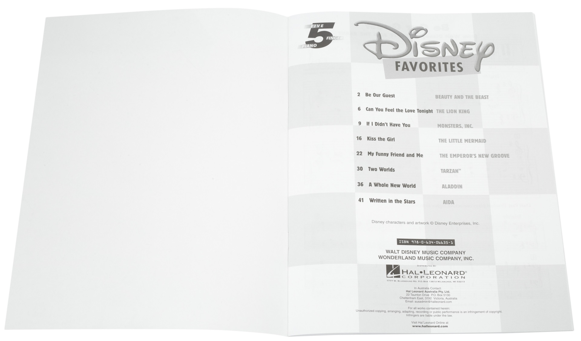 MS Disney Favourites Five Finger Piano (obrázek 4)