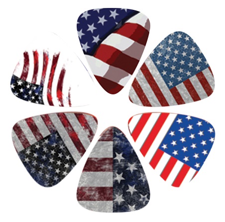 Levně Perri's Leathers USA Flag Picks
