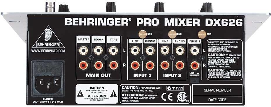 Behringer DX626 (obrázek 3)