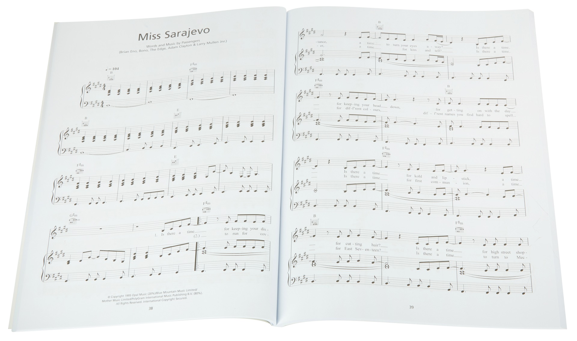 MS U2: The Piano Collection (obrázek 4)