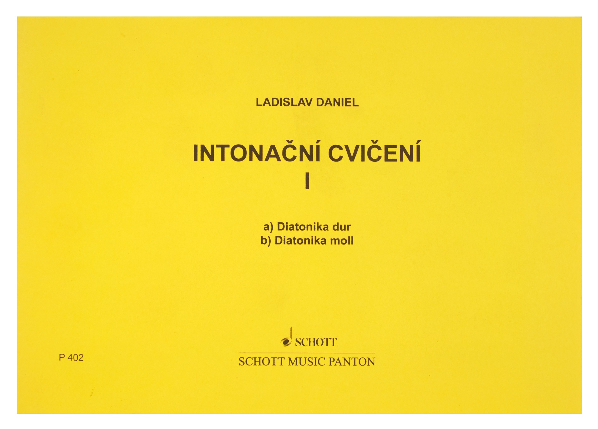 KN Daniel Ladislav - Intonační cvičení I