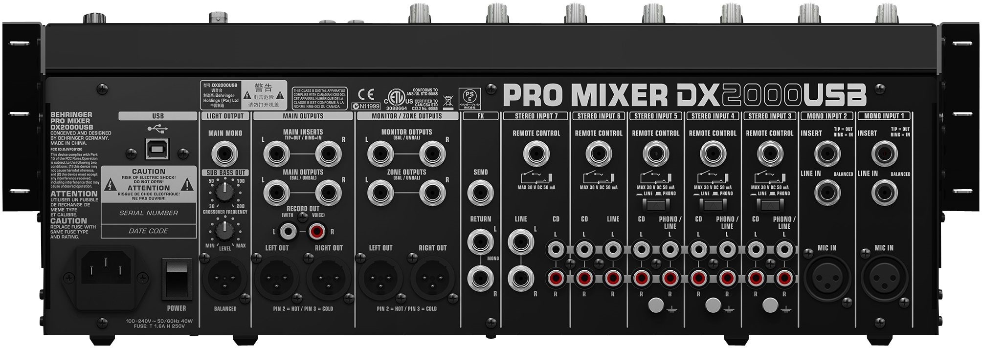 Behringer DX2000USB (rozbalené) (obrázek 3)