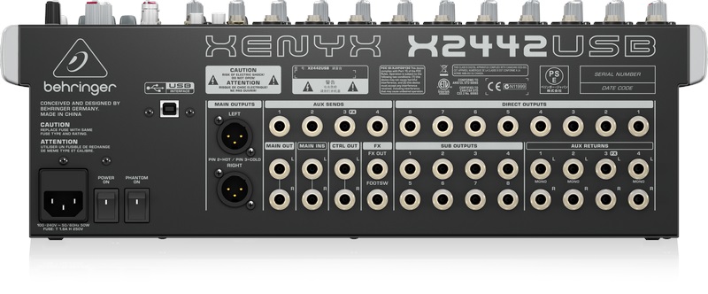 Behringer Xenyx X2442USB (obrázek 3)