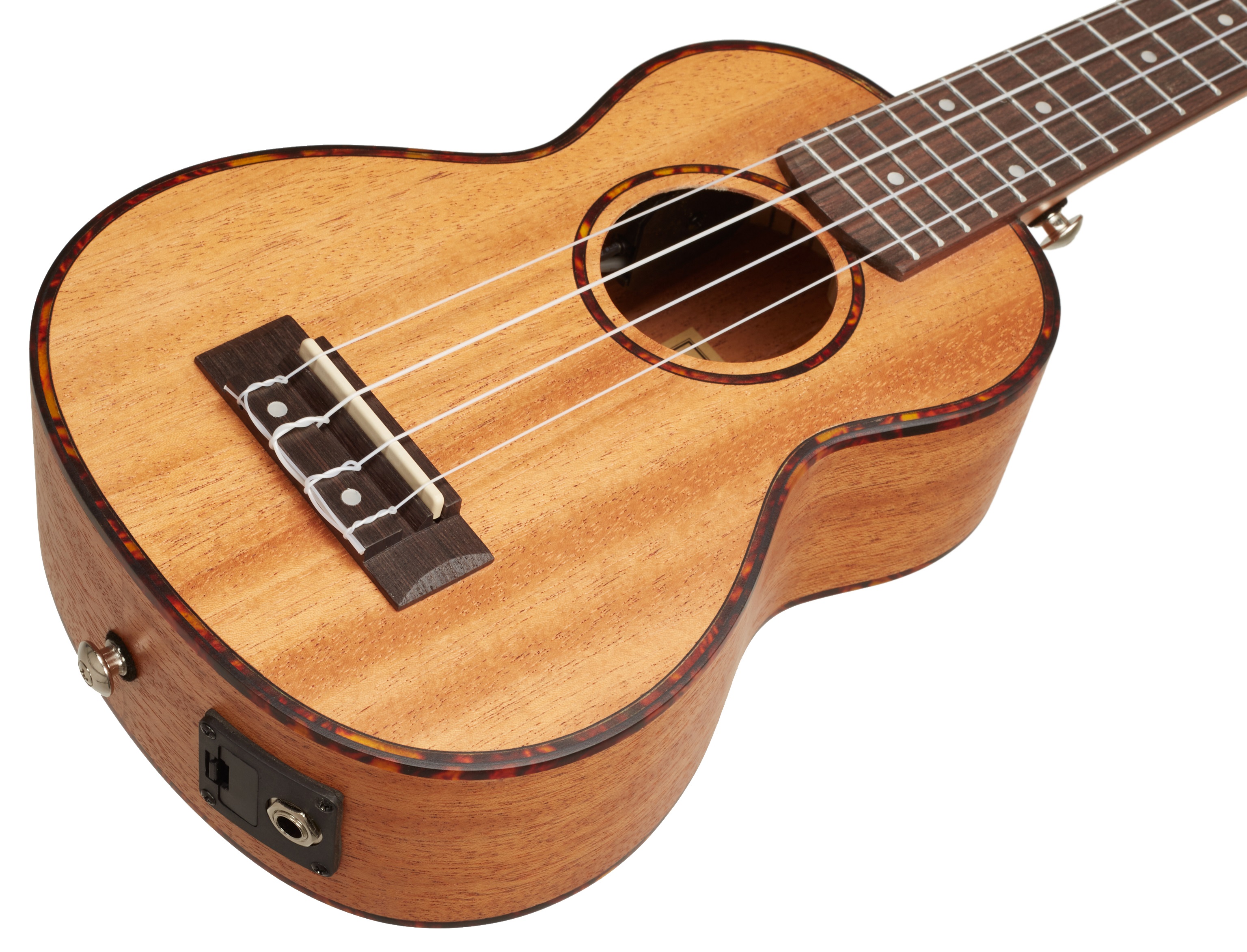 Cascha HH 2026E Soprano Mahogany Ukulele Set EQ (obrázek 3)