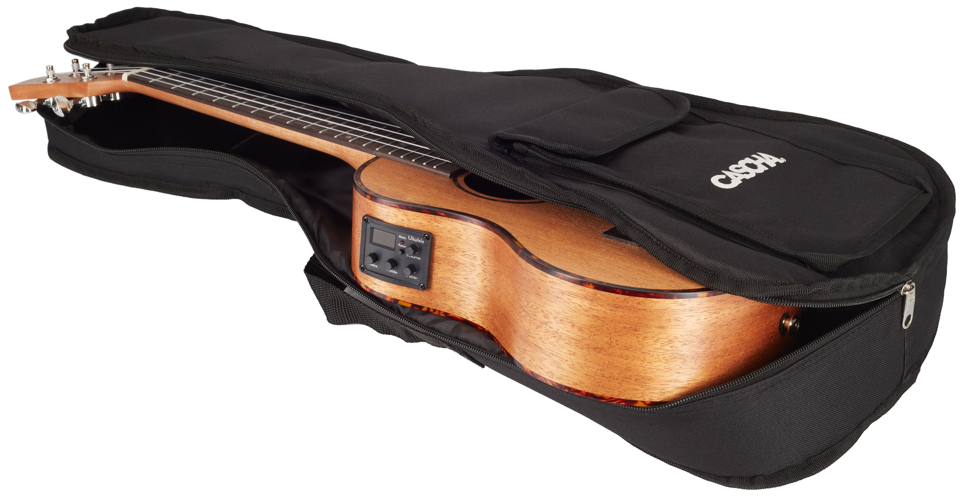 Cascha HH 2048E Tenor Mahogany Ukulele Set EQ (obrázek 7)