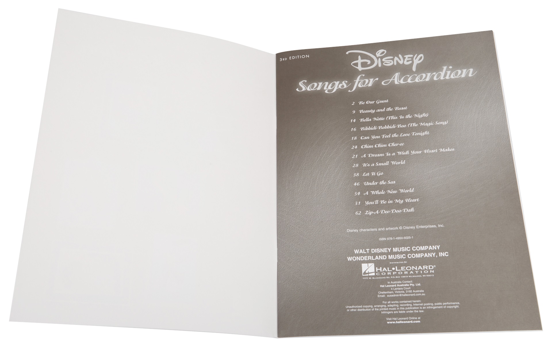 MS Disney Songs for Accordion: 3rd Edition (obrázek 3)