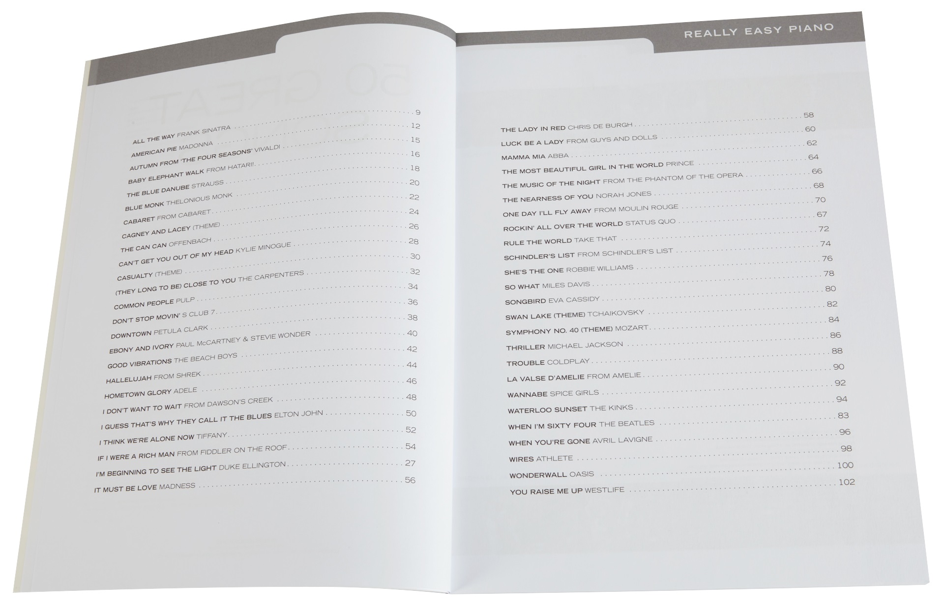 MS Really Easy Piano Collection: 50 Great Songs (obrázek 3)