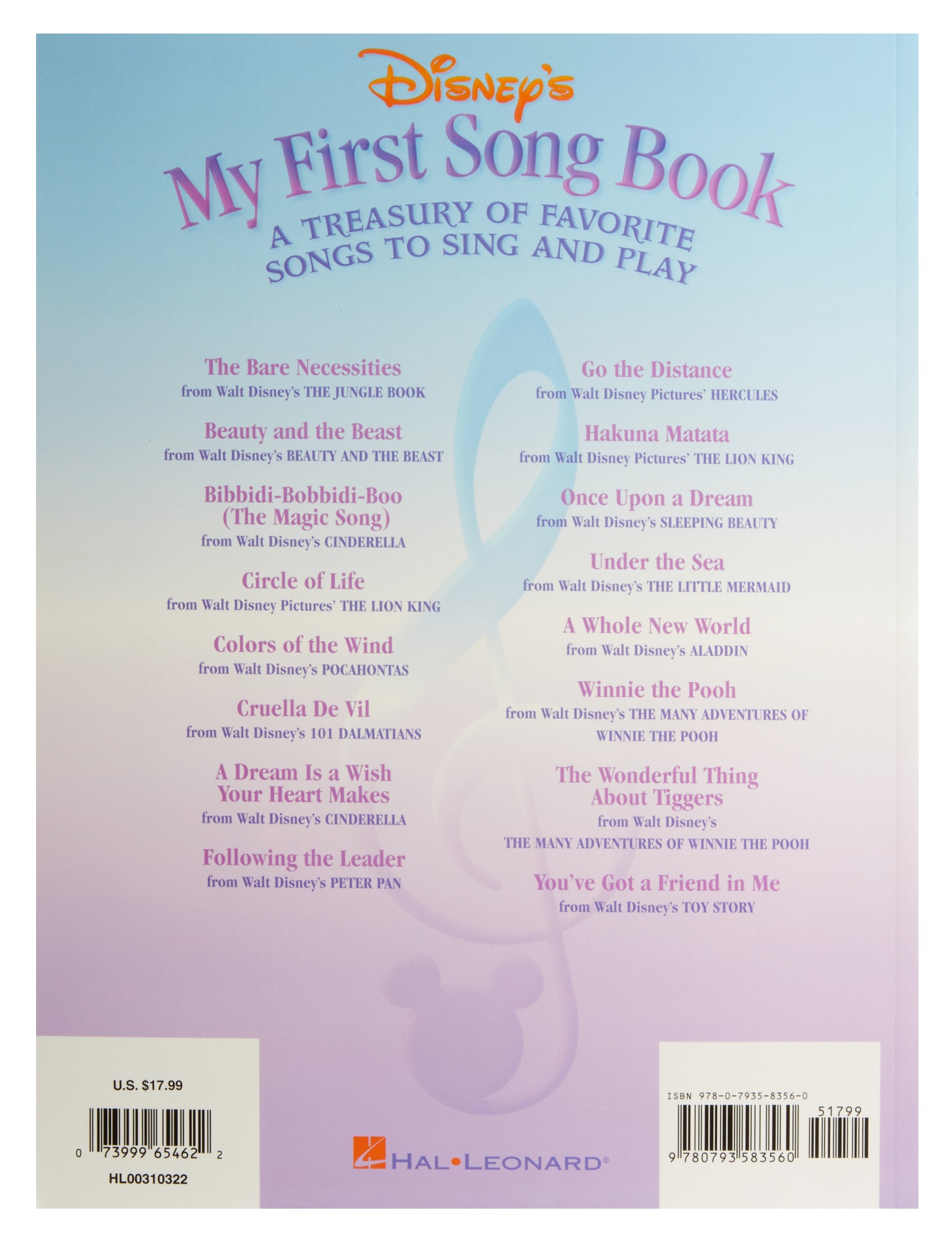 MS Disney’s My First Songbook Vol.1