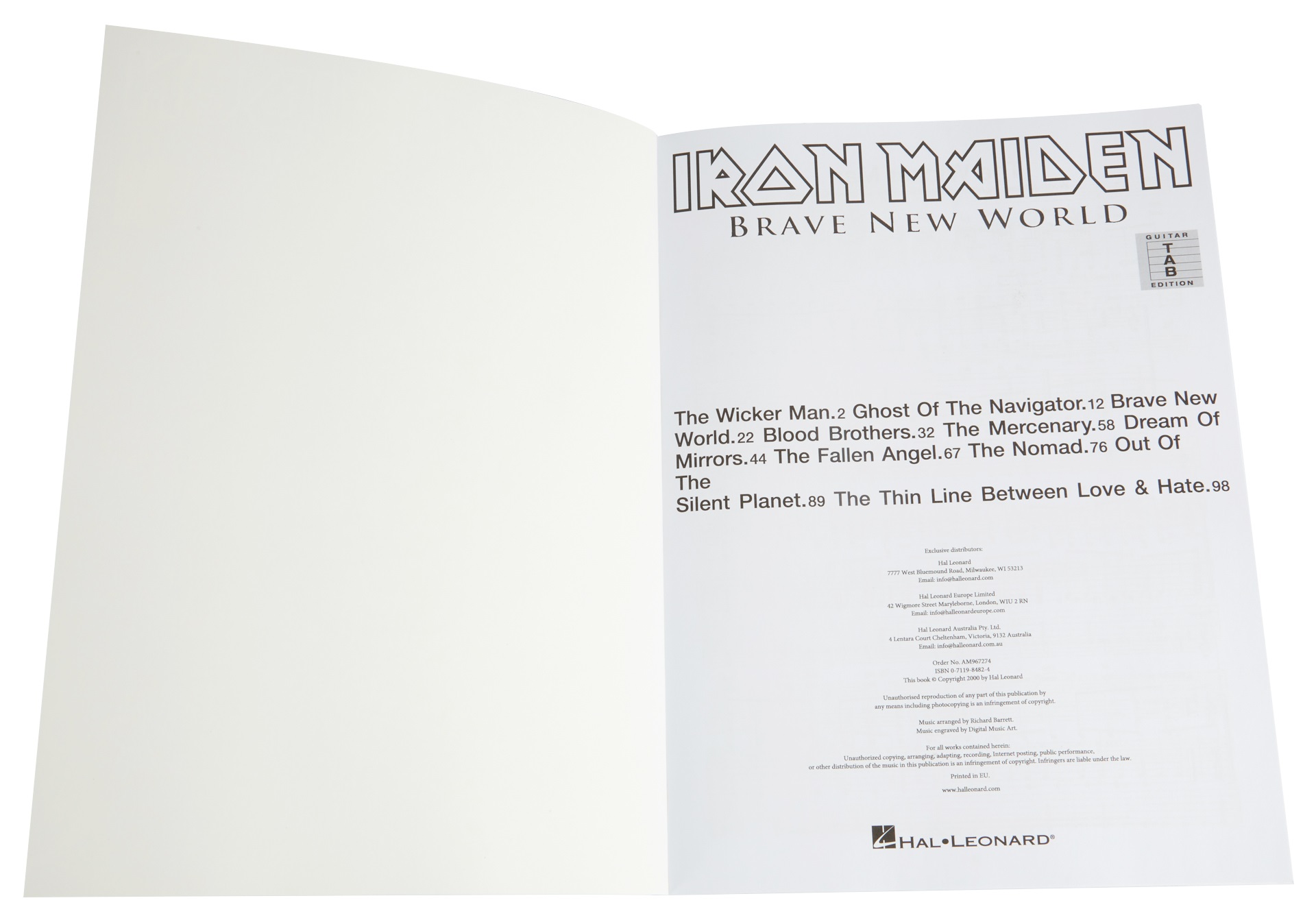 MS Iron Maiden: Brave New World Guitar Tab Edition (obrázek 3)