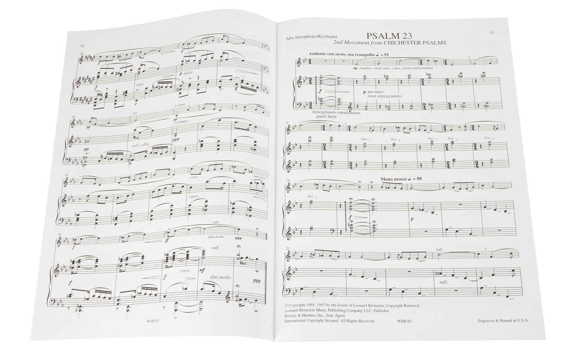 MS Leonard Bernstein for alto saxophone (obrázek 4)