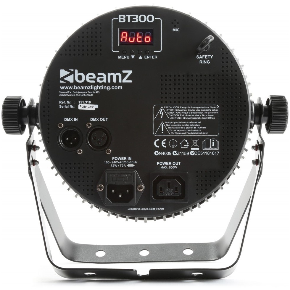 BeamZ BT300 Flat PAR 12x 10W 6in1 LEDs (obrázek 3)