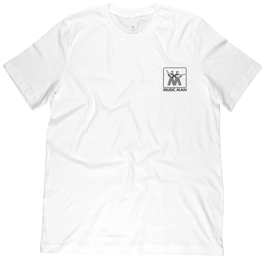Levně Music Man Vintage Logo White T-Shirt L