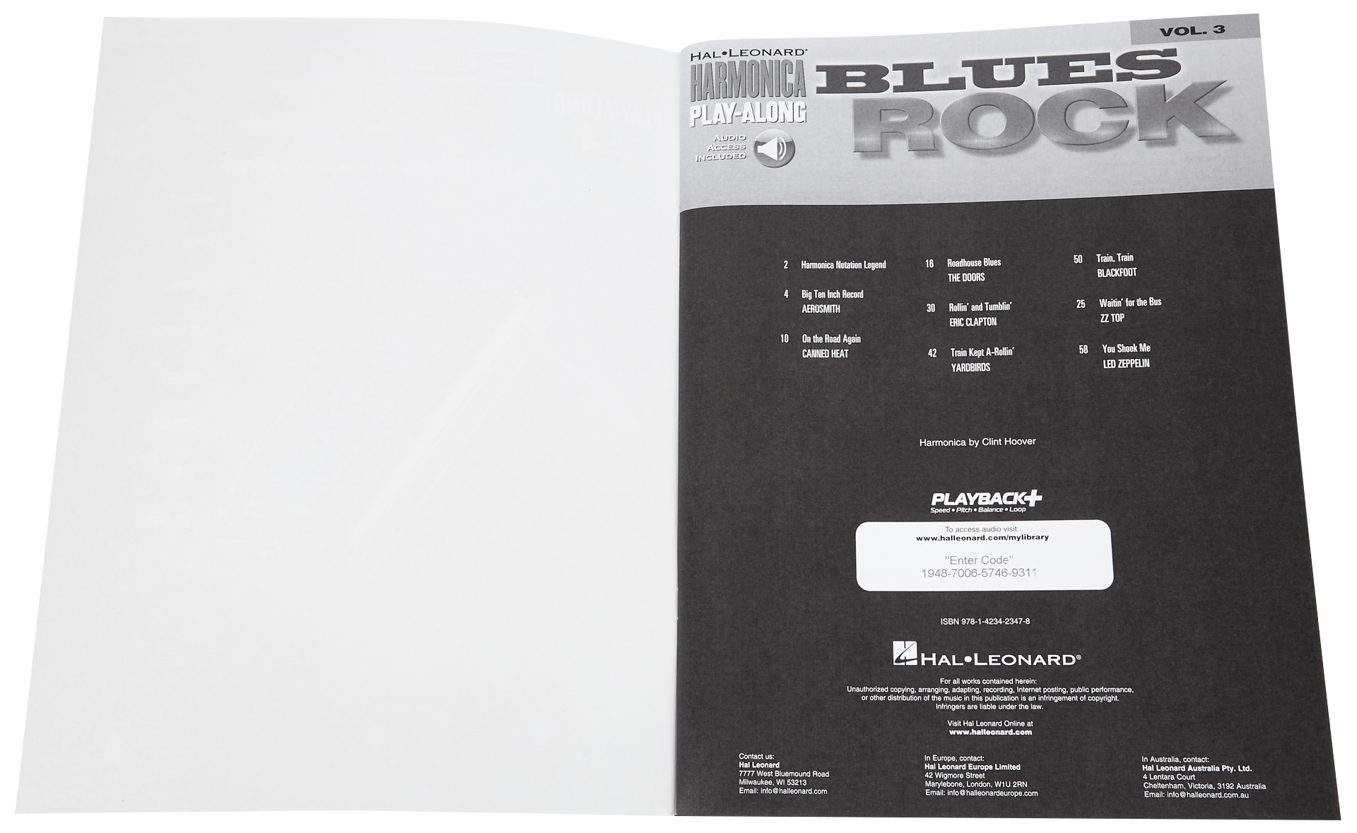 MS Harmonica Play-Along Volume 3: Blues Rock (obrázek 3)