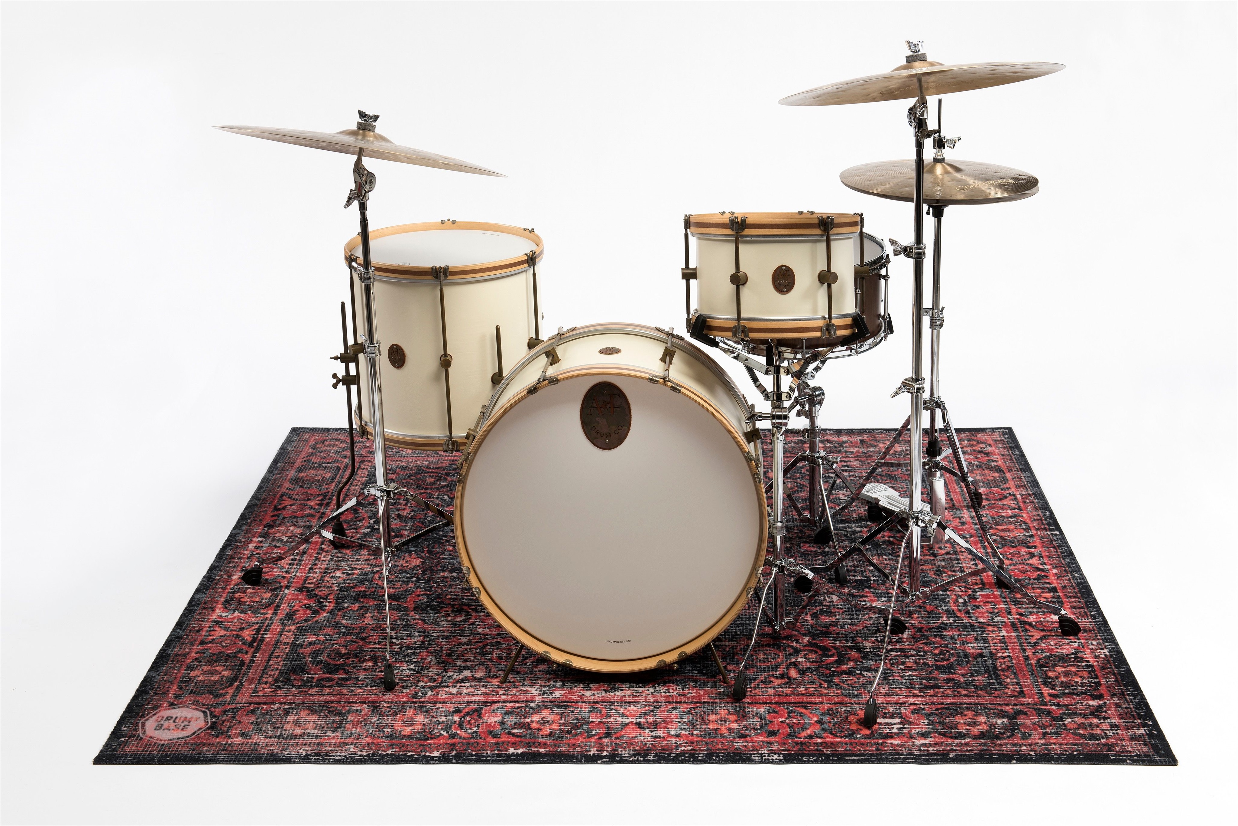 Levně DRUMnBASE Vintage Persian Drum Mat 185 Red/Black