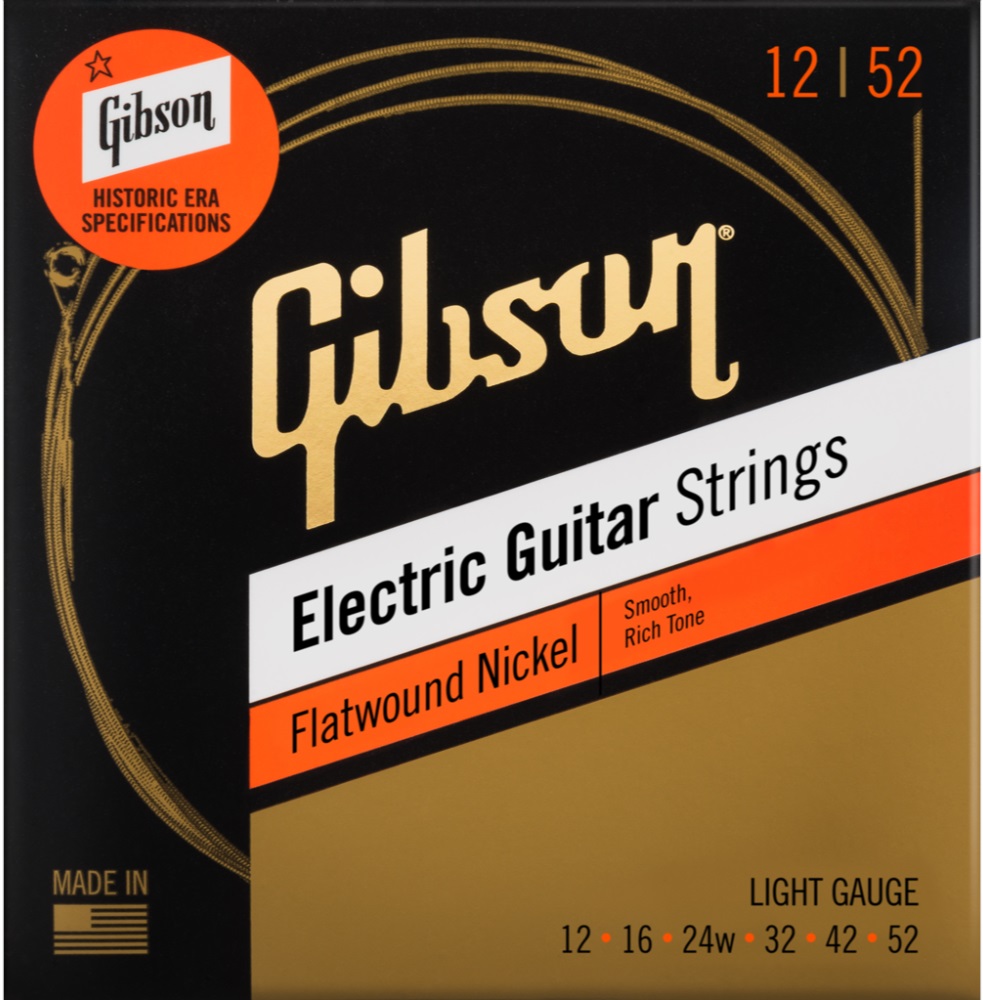 Levně Gibson Flatwound Electric Guitar Strings Light