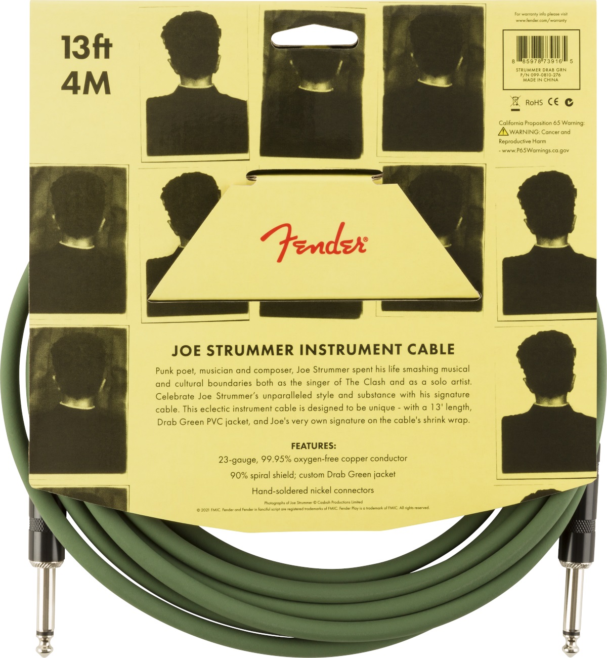 Fender Joe Strummer Pro 13' Instrument Cable (obrázek 5)