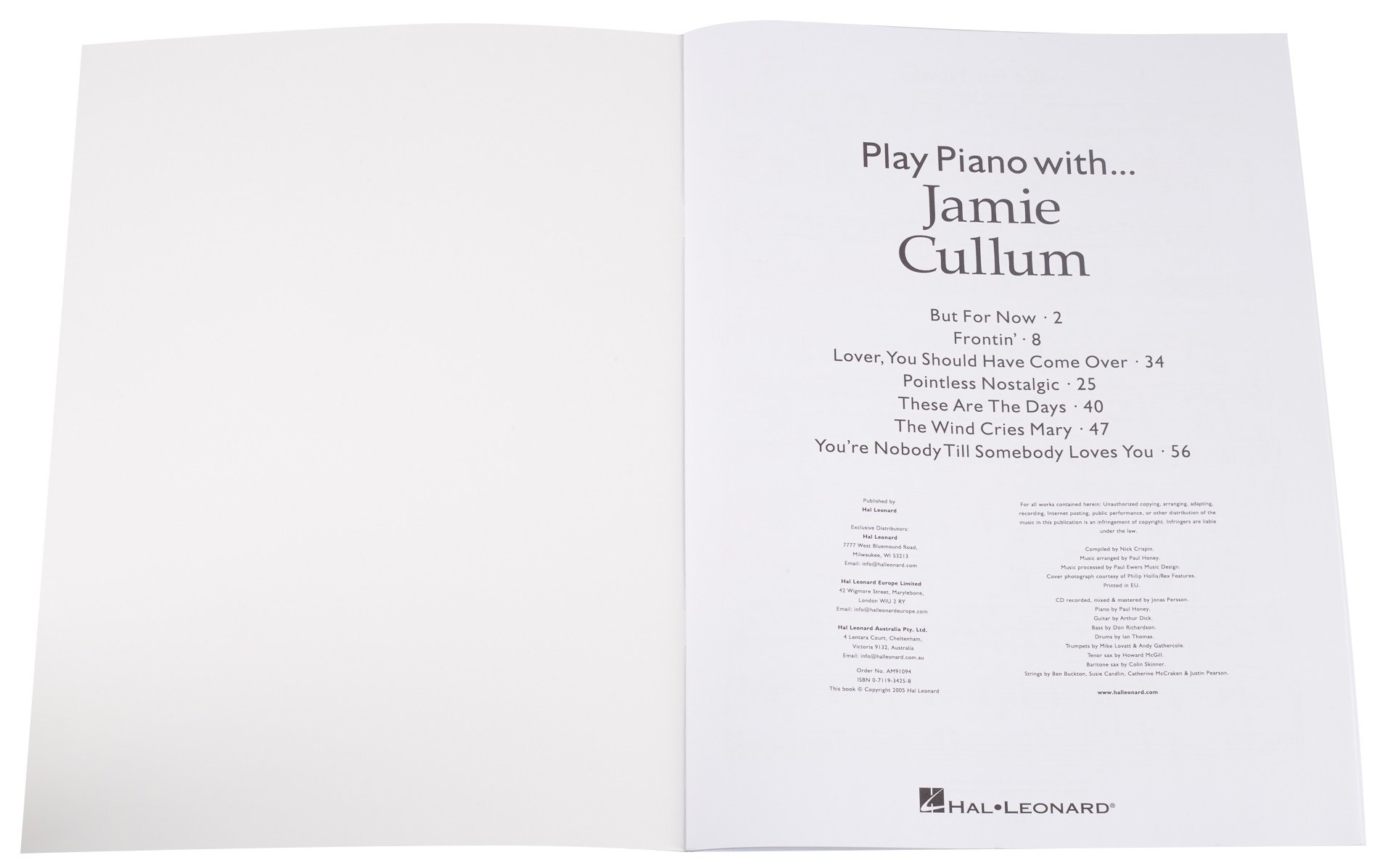 MS Cullum, Jamie Play Piano With... (obrázek 3)