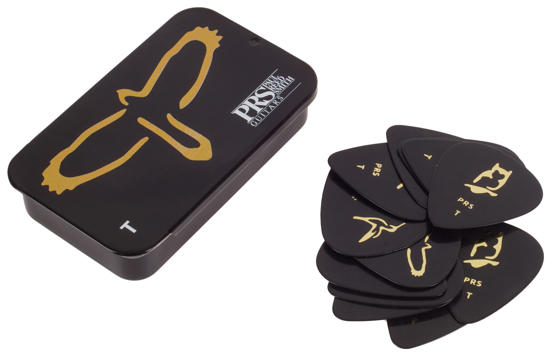 Levně PRS Gold Birds Assorted Picks Tin (Thin)