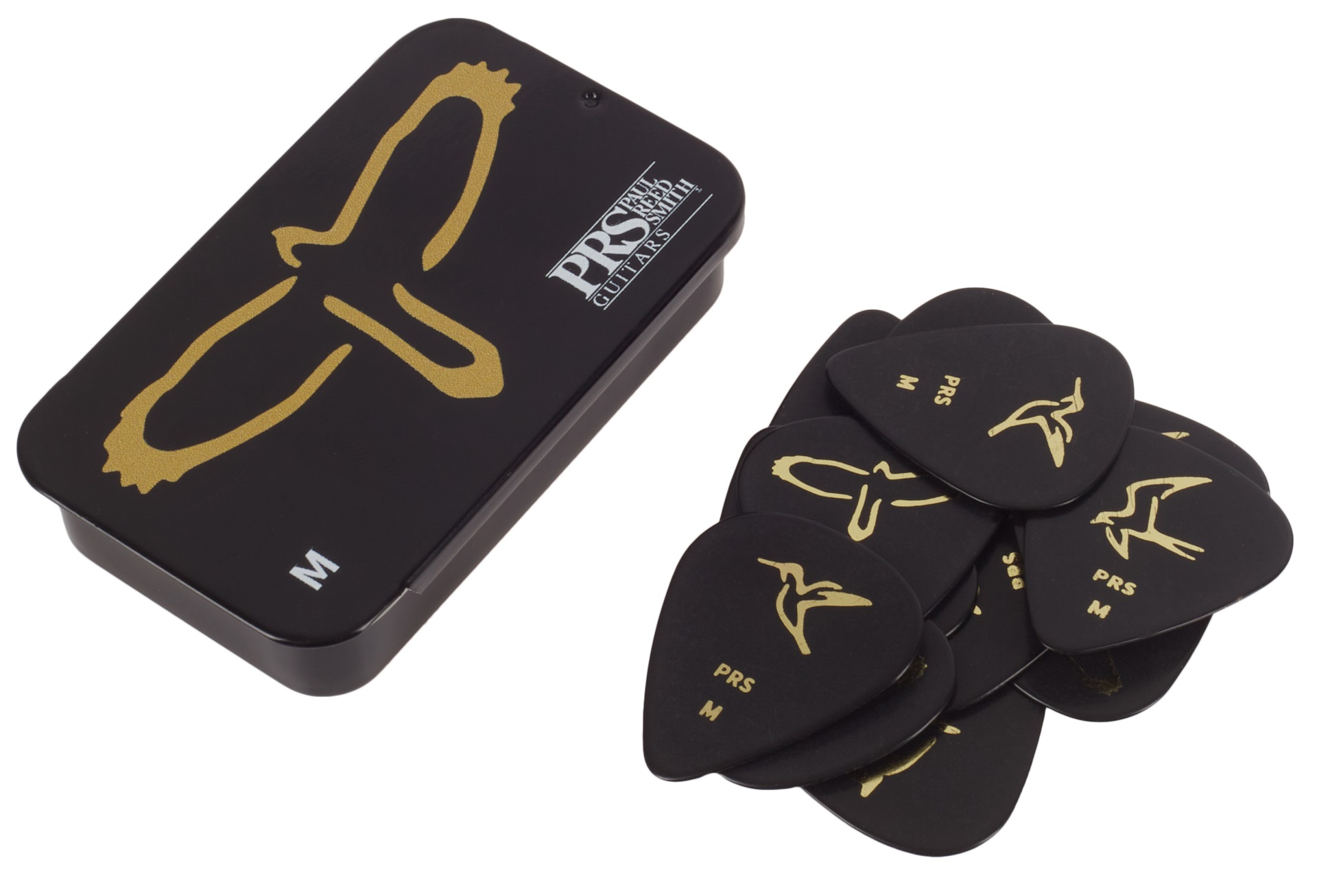 Levně PRS Gold Birds Assorted Picks Tin (Medium)