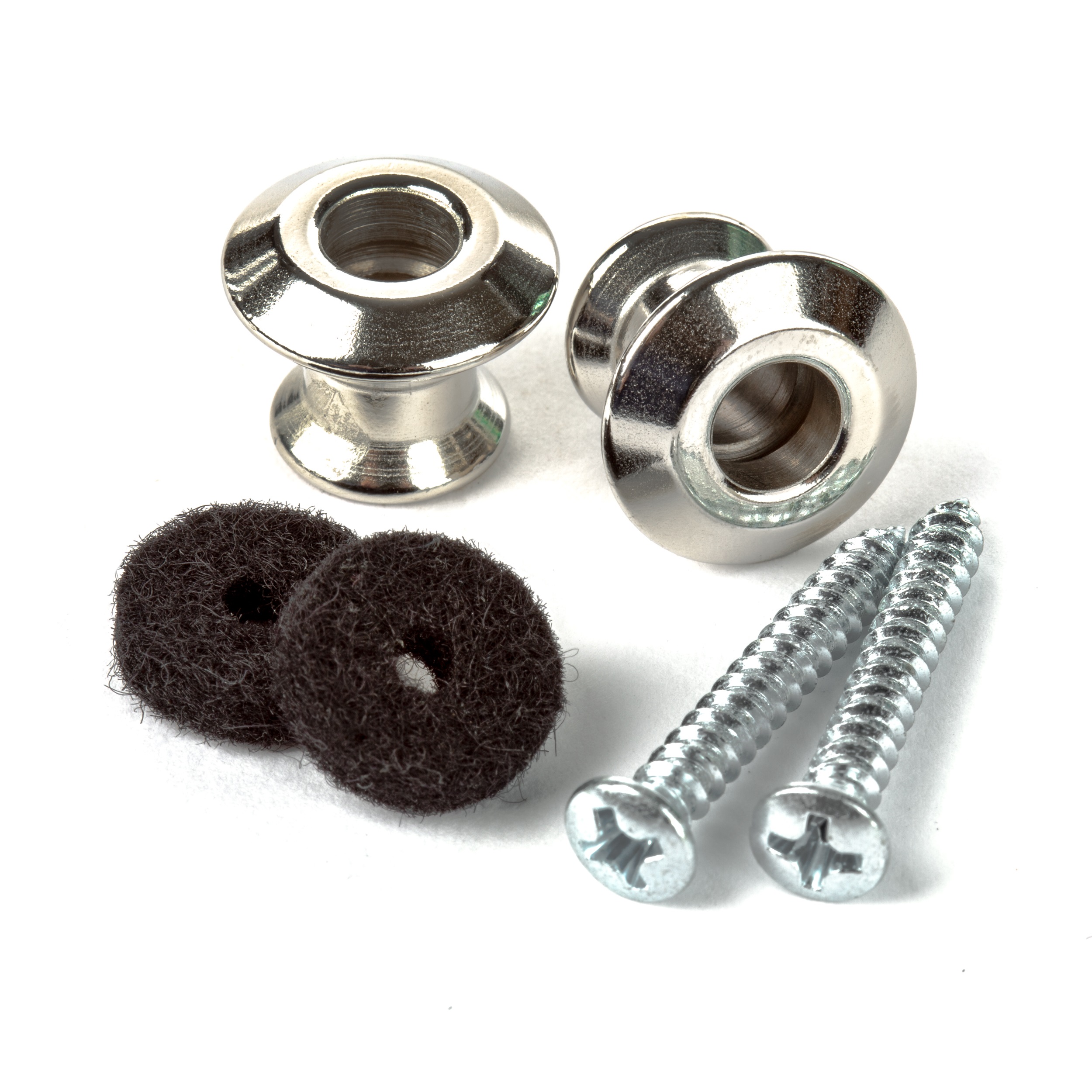 Levně Dunlop Straplok Dual Design Strap Button Set - Nickel
