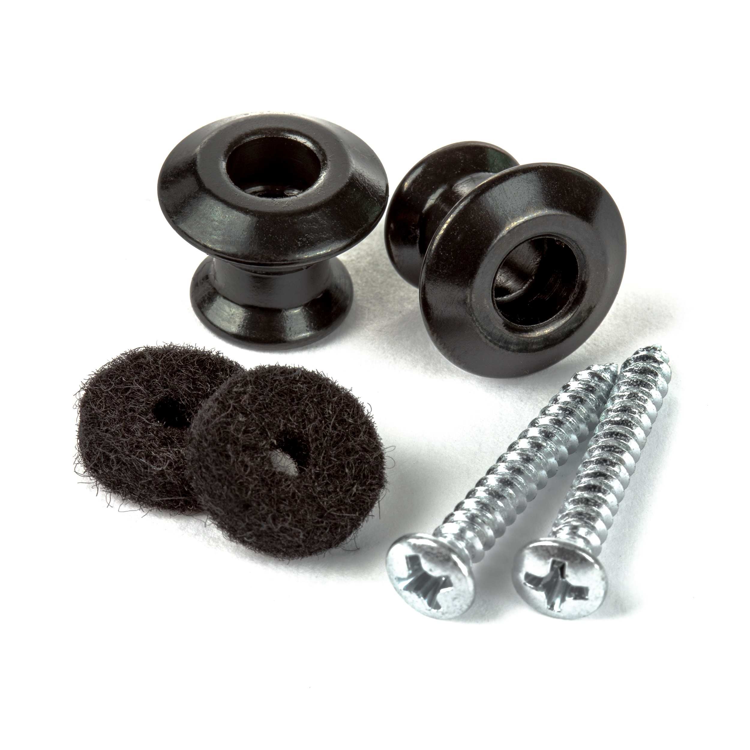 Levně Dunlop Straplok Dual Design Strap Button Set - Black