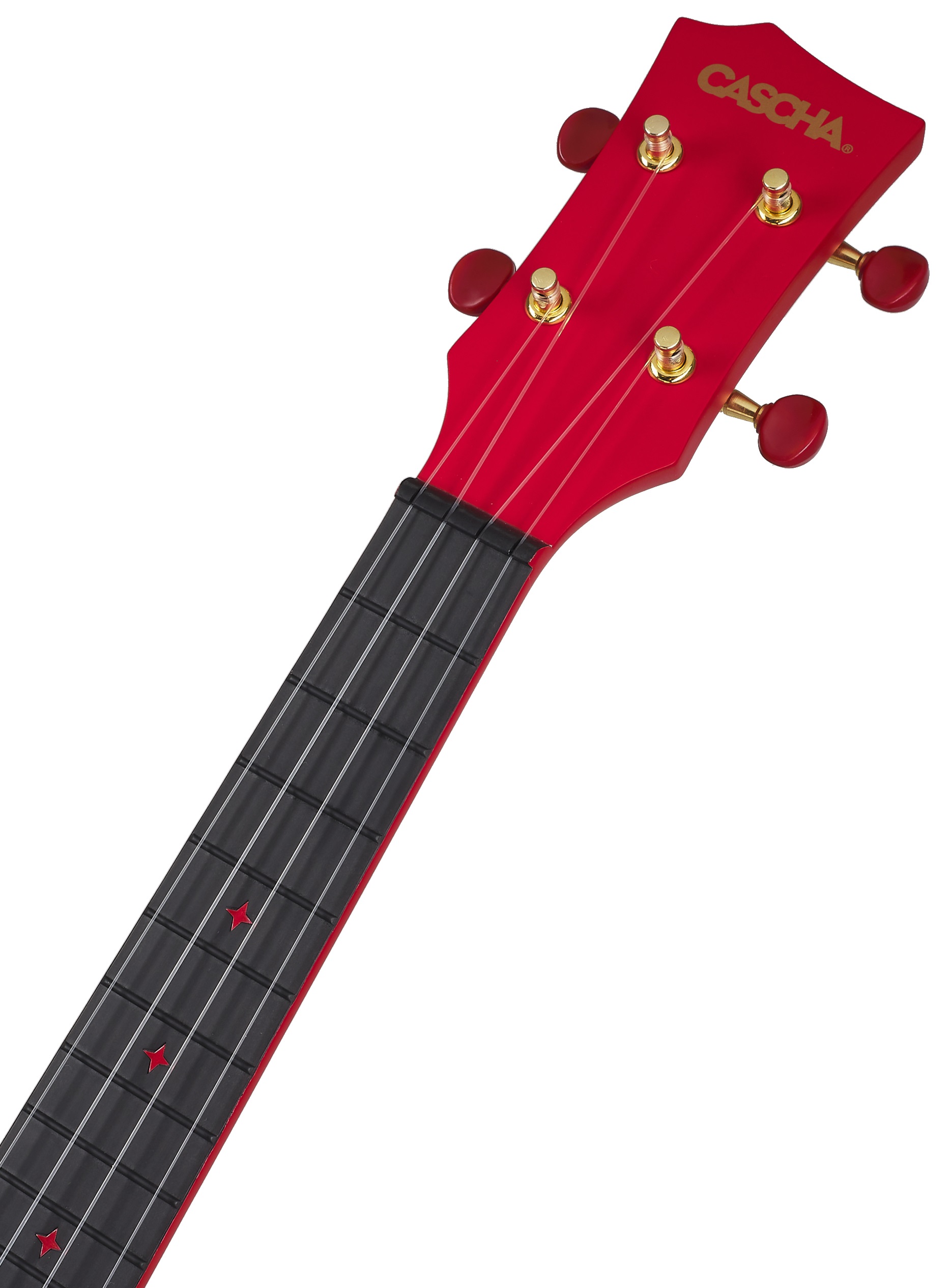 Cascha HH 2280 Carbon Fibre Ukulele Set Red (obrázek 4)