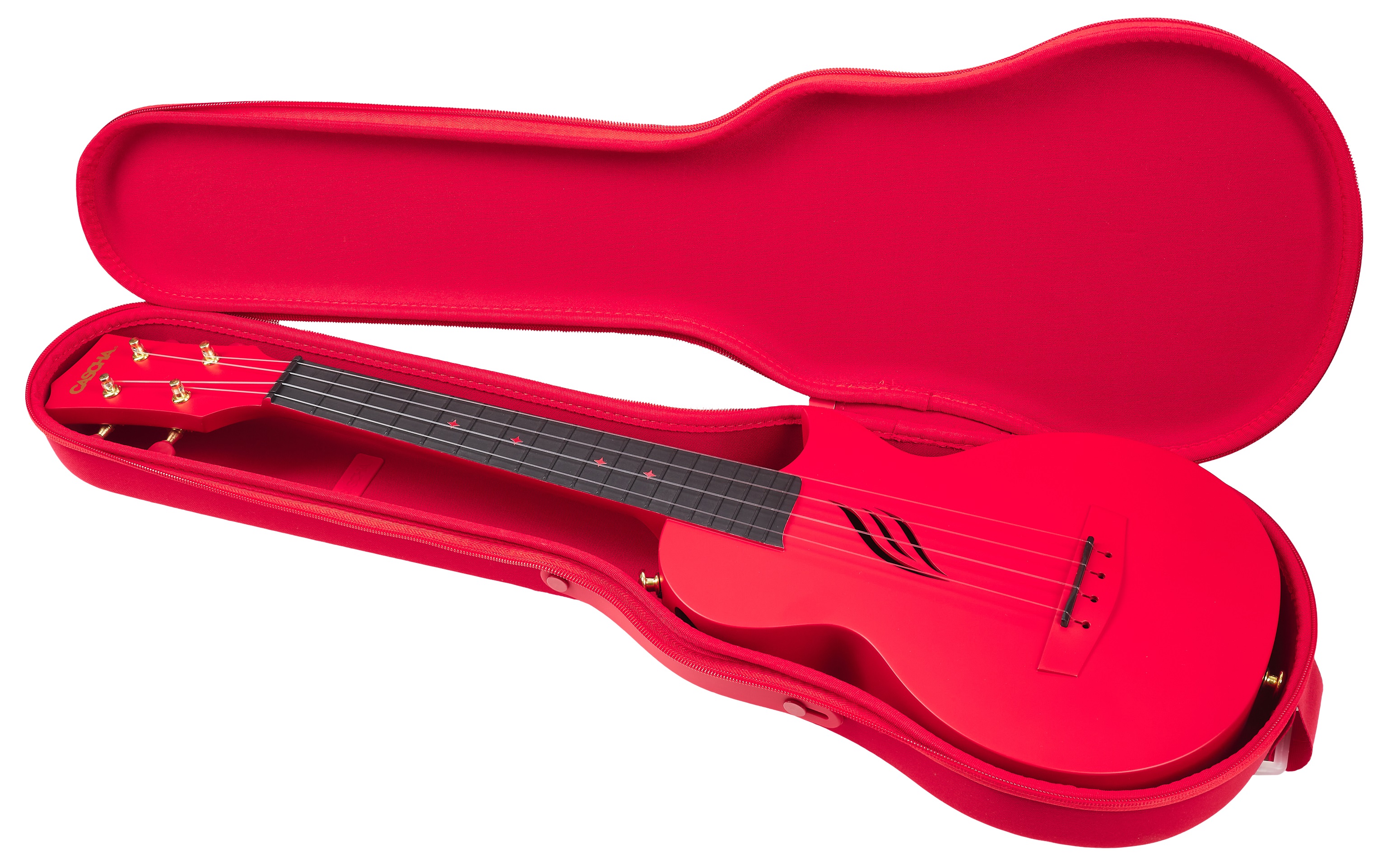 Cascha HH 2280 Carbon Fibre Ukulele Set Red (obrázek 6)