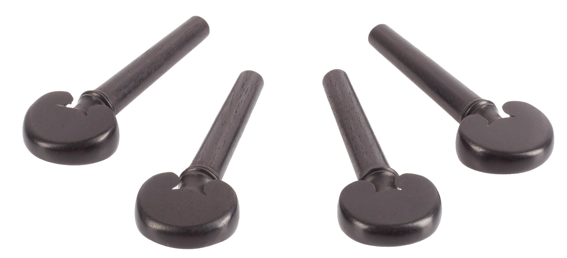 Dowina Violin Pegs Ebony Set Heart 4/4 (obrázek 3)