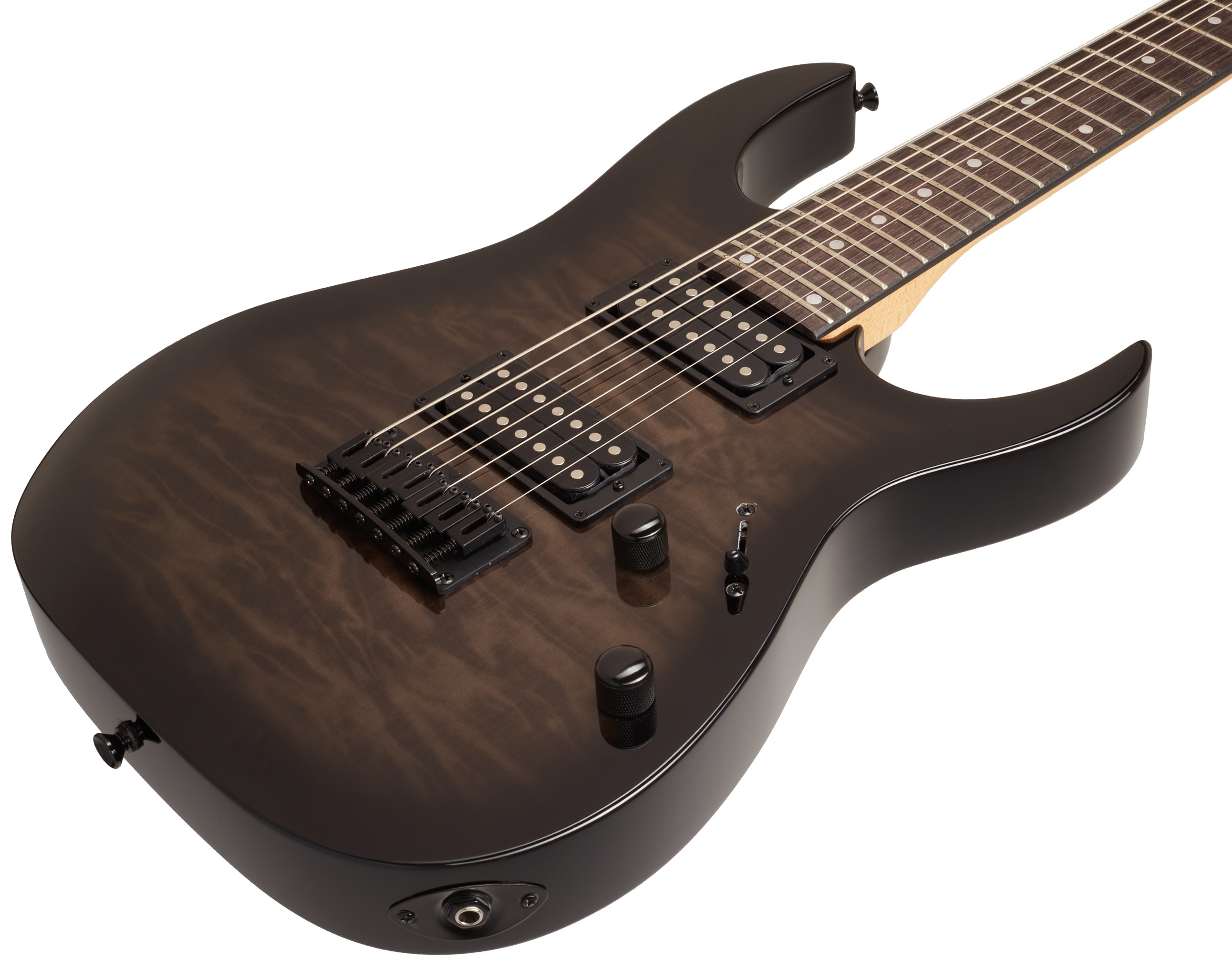 Ibanez GRG7221QA Transparent Black Sunburst (obrázek 3)