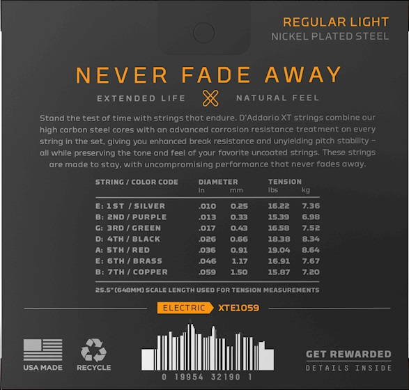 D'Addario XTE1059 (obrázek 3)