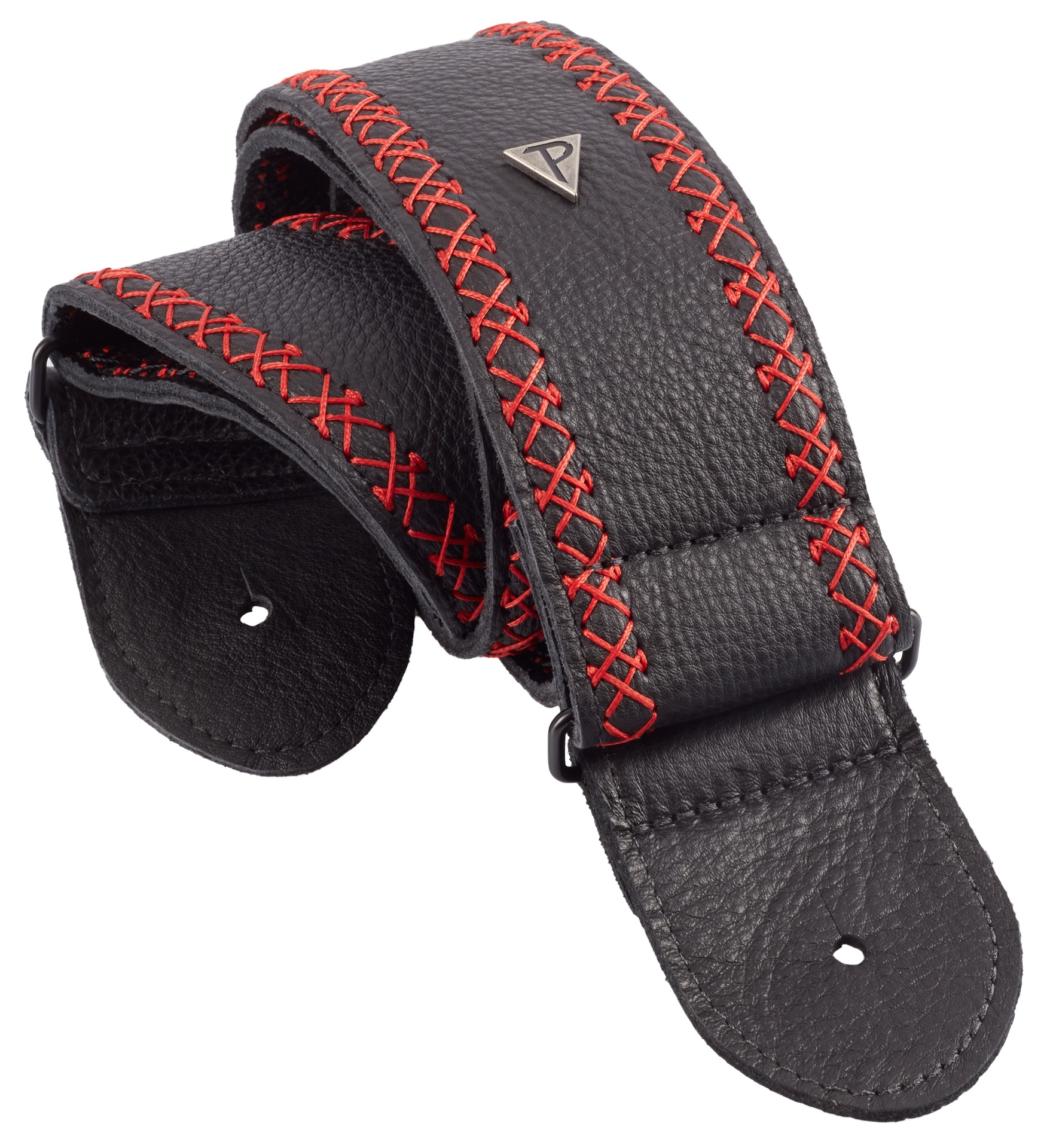 Levně Perri's Leathers Fancy Stitch Black & Red