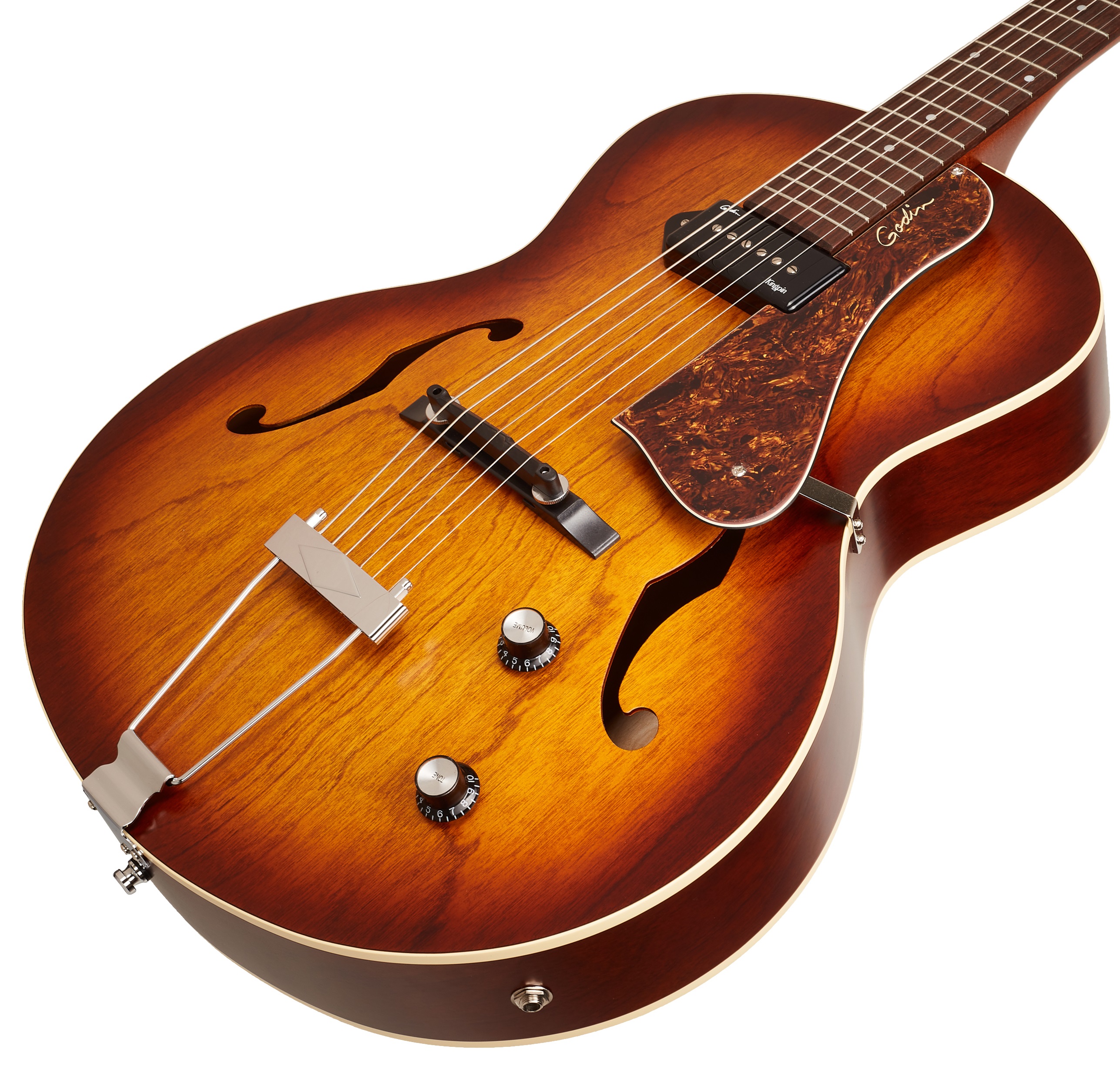 Godin 5th Avenue Kingpin P90 Cognac Burst (obrázek 3)