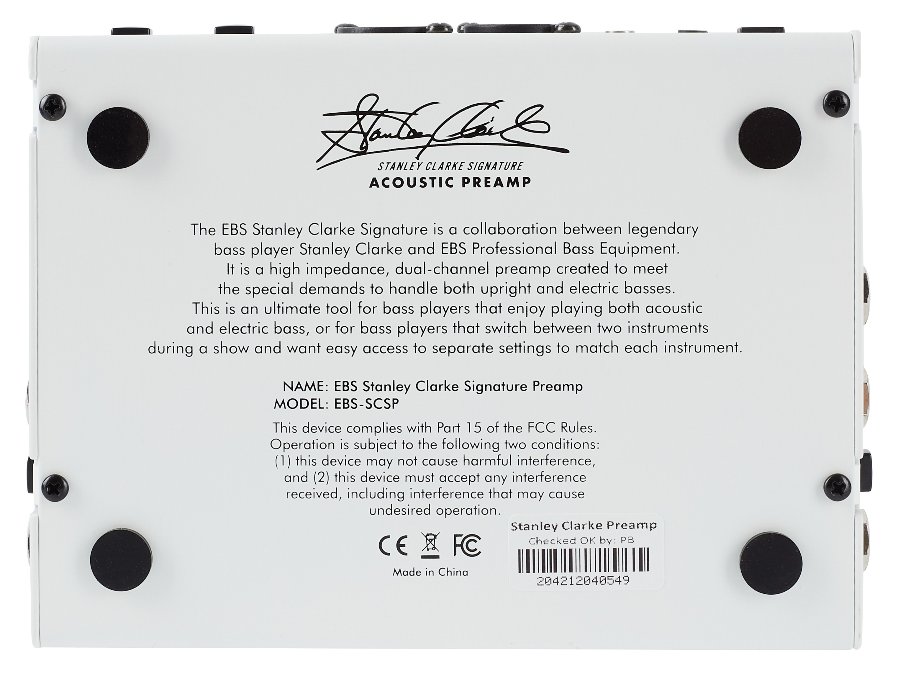 EBS Stanley Clarke Signature Preamp (obrázek 5)