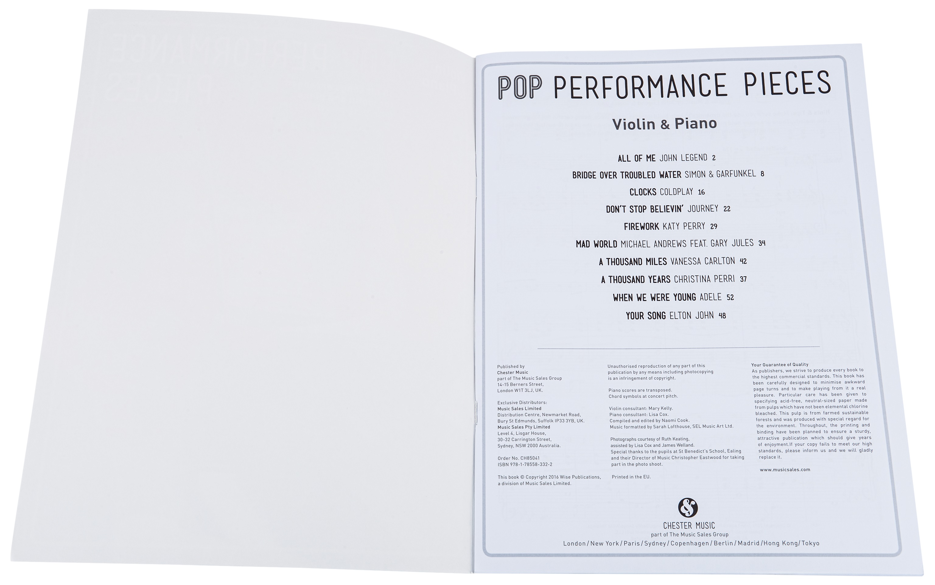 MS Pop Performance Pieces: Violin And Piano (obrázek 3)